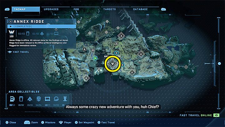 Wroga baza znajduje się w południowej części mapy - Halo Infinite: Posterunki Wygnańców (Banished Outposts) - solucja - Halo Infinite - poradnik do gry