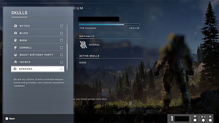 Zdobyte czaszki aktywuje się z poziomu menu głównego - Halo Infinite: Wszystkie Czaszki - lista wszystkich; ważne informacje - Halo Infinite - poradnik do gry