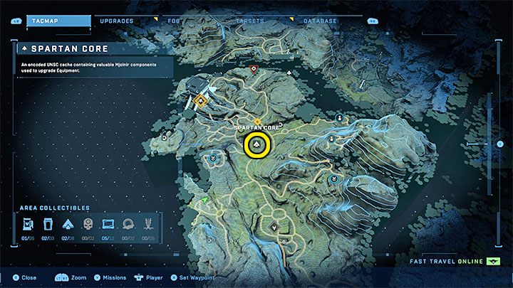 Rdzeń znajduje się na wschód od bazy WBO Foxtrot, w miejscu, w którym jest też czerwona kapsuła Wygnańców - Halo Infinite: Zbrojownie i rdzenie Spartan (Blokada) - Halo Infinite - poradnik do gry