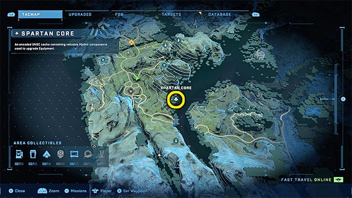 Rdzeń jest na południe od bazy WBO Golf - Halo Infinite: Zbrojownie i rdzenie Spartan (Blokada) - Halo Infinite - poradnik do gry