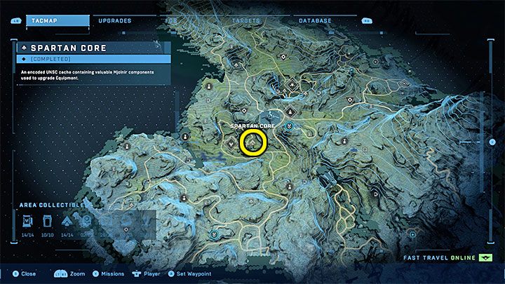 Rdzeń znajduje się niedaleko głównej części posterunku Kuźnia Teash - Halo Infinite: Zbrojownie i rdzenie Spartan (Kontakty) - Halo Infinite - poradnik do gry