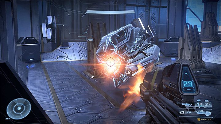 Po tym jak dane odnóże zostanie zniszczone boss będzie przez krótki czas wrażliwy na ataki z Waszej strony - Halo Infinite: Adjutant Resolution - boss, jak pokonać? - Halo Infinite - poradnik do gry