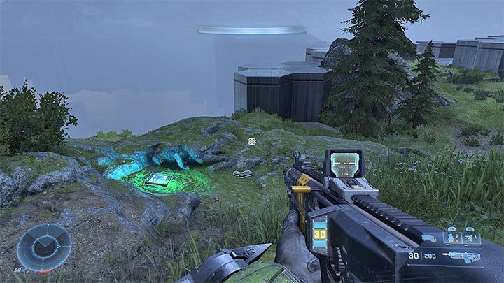Sekret jest na zachodnim krańcu pierścienia, w niewielkiej odległości na południowy-wschód od znacznika oddziału Pyramid - Halo Infinite: Kategoria Upadek (Ringfall) - wszystkie nagarania - Halo Infinite - poradnik do gry