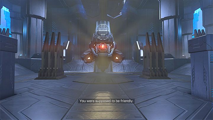Wejście w interakcję z ostatnią konsolą sprawiło, że Adjutant Resolution zwrócił się przeciwko bohaterowi - Halo Infinite: Iglica - solucja, opis przejścia - Halo Infinite - poradnik do gry