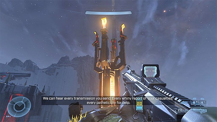 Wieże są miejscami, z których Wygnańcy szerzą swoją propagandę i nagrania emitowane przez duże głośniki ułatwiają ich lokalizowanie - Halo Infinite: Sekrety - podstawowe informacje - Halo Infinite - poradnik do gry