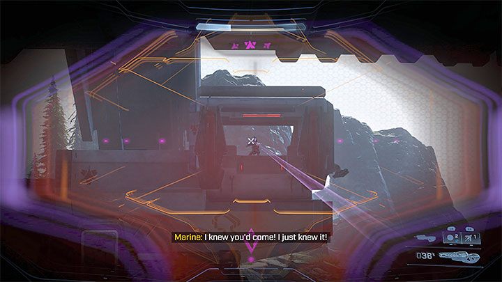 Użyjcie panelu kontrolnego do opuszczenia głównej bramy prowadzącej na teren wrogiej bazy - Halo Infinite: Wieża - solucja, opis przejścia - Halo Infinite - poradnik do gry