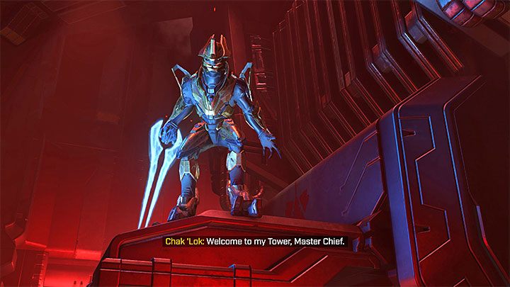 Otwarcie dużych drzwi doprowadzi do wejścia do sali, w której przebywa więzień będący źródłem sygnału - Halo Infinite: Wieża - solucja, opis przejścia - Halo Infinite - poradnik do gry