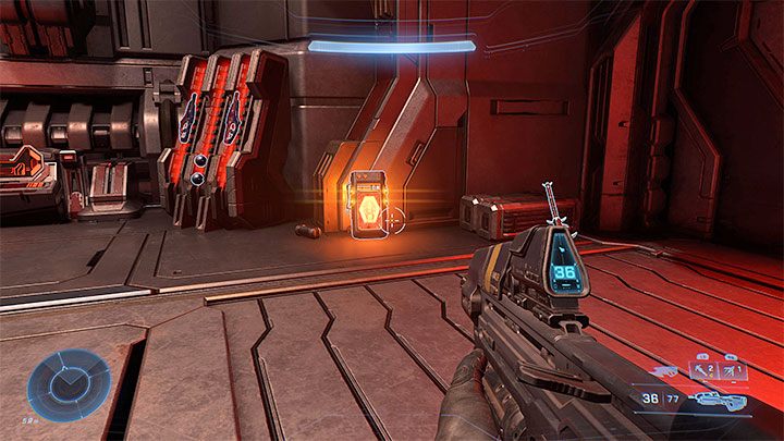 Zbadajcie górne piętro na prawo od miejsca, w którym rozpoczęliście eksplorację mostka kapitańskiego - Halo Infinite: Okręt wojenny Gbraakon (Upadek) - lista, czaszki, nagrania - Halo Infinite - poradnik do gry