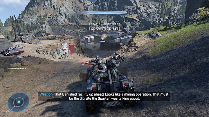 Do wykopalisk możecie zmierzać pieszo lub (lepszy pomysł) podróżować pojazdem i w towarzystwie marines (np - Halo Infinite: Wykopaliska - solucja, opis przejścia - Halo Infinite - poradnik do gry
