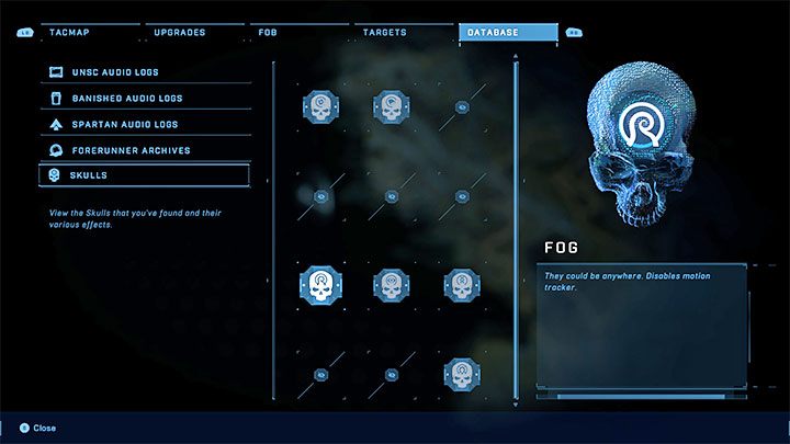 Zdobyta czaszka wyłączanie śledzenie ruchów (Motion Tracker) - Halo Infinite: Mgła, 7. czaszka (otwarty świat) - gdzie znaleźć? - Halo Infinite - poradnik do gry