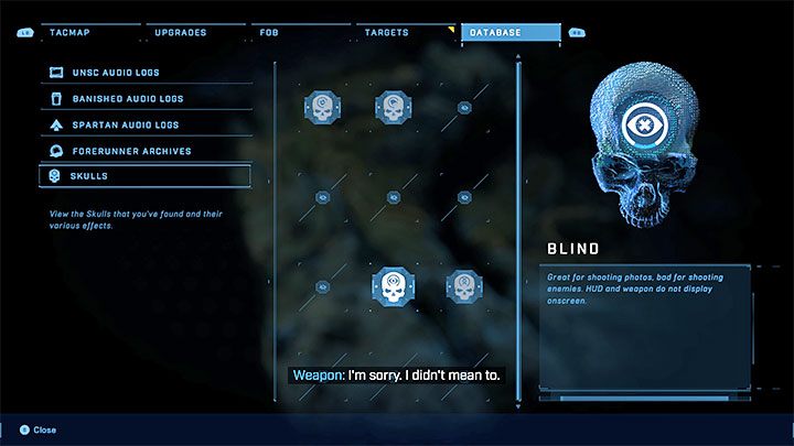 Zdobyta czaszka wyłącza cały HUD, tzn - Halo Infinite: Na ślepo, 8. czaszka (otwarty świat) - gdzie znaleźć? - Halo Infinite - poradnik do gry