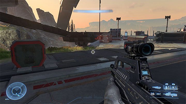 Na potrzeby zdobycia sekretu musicie udać się na tyły Wieży zanim aktywujecie windę grawitacyjną pozwalającą dostać się do jej wnętrza - Halo Infinite: Wieża (Blokada) - lista, czaszki, nagrania - Halo Infinite - poradnik do gry