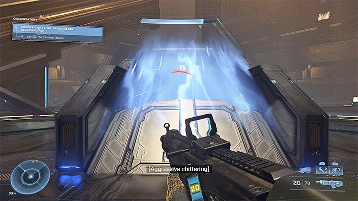 Musicie stoczyć bitwę z latającymi przeciwnikami - Halo Infinite: Konserwatorium - solucja, opis przejścia - Halo Infinite - poradnik do gry