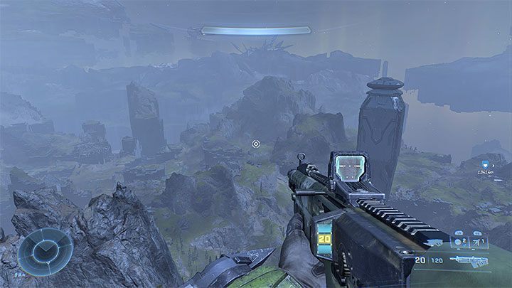 Niezależnie od wybranej metody musicie wdrapać się na mały szczyt góry i zatrzymać się na nim kilka sekund do momentu odblokowania osiągnięcia - Halo Infinite: Osiągnięcie Paradyż - jak zdobyć? - Halo Infinite - poradnik do gry