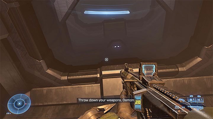 Tuż po przyciągnięciu się trzeba szybko działać, bo kontener wyruszy w dalszą drogę - Halo Infinite: Mityczna, 3. czaszka (Główna iglica) - gdzie znaleźć? - Halo Infinite - poradnik do gry