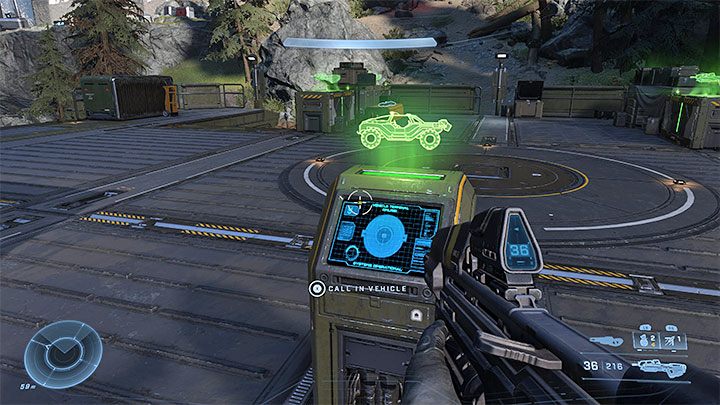 Od momentu zgromadzenia wymaganej liczby punktów waleczności możecie odwiedzać przejęte bazy WBO i korzystać w nich ze stanowisk przyzywania pojazdów - Halo Infinite: Maszyna latająca - jak zdobyć? - Halo Infinite - poradnik do gry