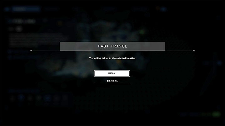 Po wciśnięciu przycisku X musicie potwierdzić chęć skorzystania z mechaniki fast travel - Halo Infinite: Szybka podróż - jak używać? - Halo Infinite - poradnik do gry