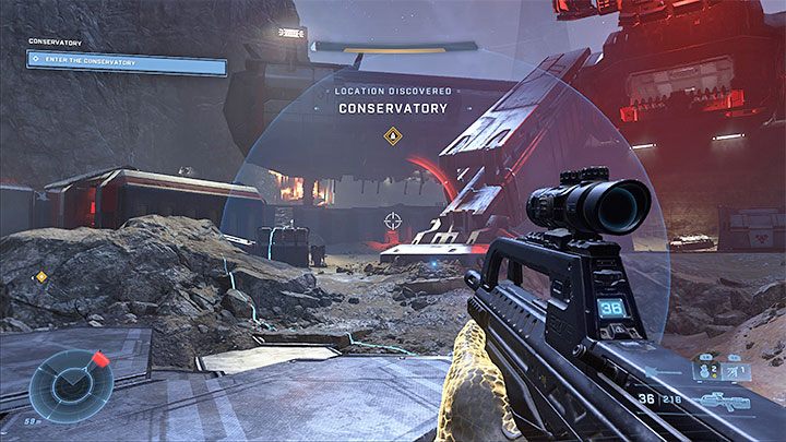 Działanie Czujnika zagrożenia polega na odkrywaniu pozycji okolicznych przeciwników - Halo Infinite: Niewidzialni przeciwnicy - jak eliminować? - Halo Infinite - poradnik do gry