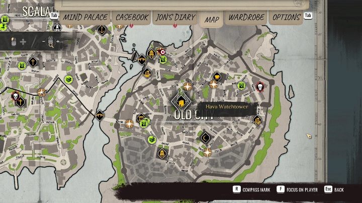 Region: Old City, centrum - Sherlock Holmes Chapter One: Skarby - lista wszystkich - Sherlock Holmes Chapter One - poradnik do gry