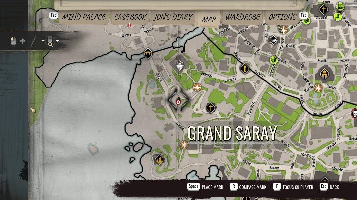 Region: Grand Saray, zachodnia część - Sherlock Holmes Chapter One: Skarby - lista wszystkich - Sherlock Holmes Chapter One - poradnik do gry