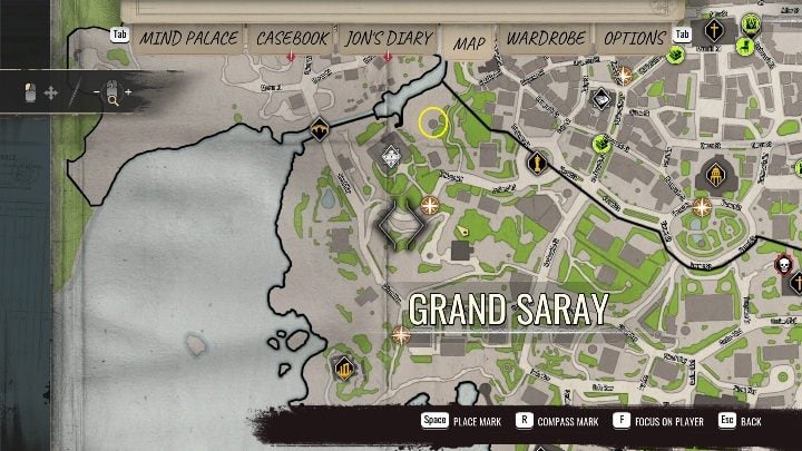 Region: Grand Saray, północno zachodnia część - Sherlock Holmes Chapter One: Wyspa skarbów, etap 1 - solucja, opis przejścia - Sherlock Holmes Chapter One - poradnik do gry