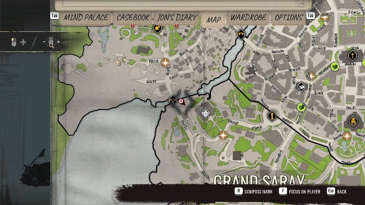 Region: Grand Saray, północno wschodnia część - Sherlock Holmes Chapter One: Wyspa skarbów, etap 2 - solucja, opis przejścia - Sherlock Holmes Chapter One - poradnik do gry