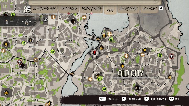 Region: Old City, północno zachodnia część - Sherlock Holmes Chapter One: Wyspa skarbów, etap 2 - solucja, opis przejścia - Sherlock Holmes Chapter One - poradnik do gry