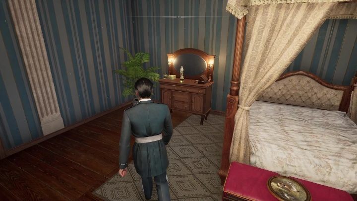 Ostatnią rzeczą jest zbadanie toaletki, która znajduje się po lewej stronie łóżka - Sherlock Holmes Chapter One: Poza kątem oka - solucja, Pozostałe sprawy - Sherlock Holmes Chapter One - poradnik do gry