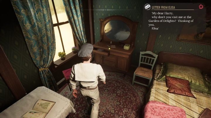 Ostatnią rzeczą, która musicie sprawdzić są listy, lezące na komodzie zaraz przy łóżku - Sherlock Holmes Chapter One: Syreni śpiew - solucja, Pozostałe sprawy - Sherlock Holmes Chapter One - poradnik do gry