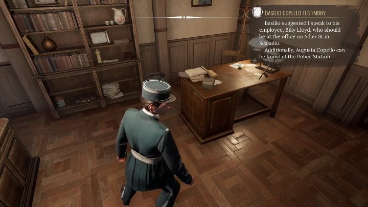 Zacznijcie pierw od biura po prawej stronie - Sherlock Holmes Chapter One: Żelazna trumna - solucja, Pozostałe sprawy - Sherlock Holmes Chapter One - poradnik do gry