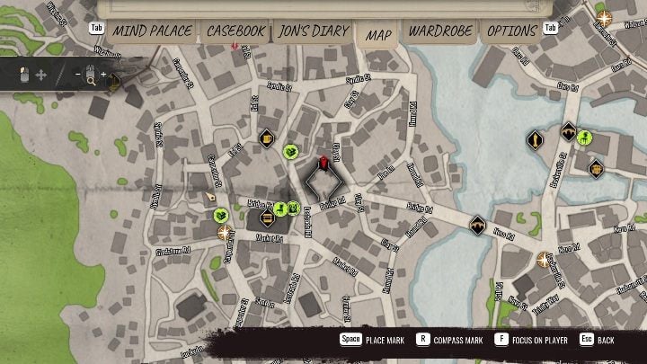 Czas przenieść się do Miners End, w okolicy targu - Sherlock Holmes Chapter One: Żelazna trumna - solucja, Pozostałe sprawy - Sherlock Holmes Chapter One - poradnik do gry