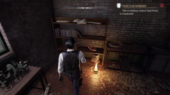 W środku czas zbadać kilka rzeczy - Sherlock Holmes Chapter One: Pozłacana klatka, warsztat łodzi - solucja - Sherlock Holmes Chapter One - poradnik do gry