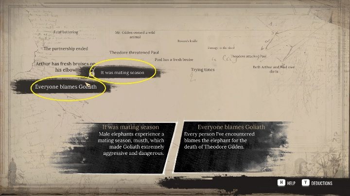 Po zdobyciu wszystkich informacji z warsztatu i z wykopalisk, czas wejść do pałacu pamięci i połączyć fakty - Sherlock Holmes Chapter One: Pozłacana klatka, odnalezienie Goliata - solucja - Sherlock Holmes Chapter One - poradnik do gry