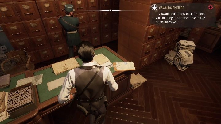 Na komisariacie musicie zdobyć akta dotyczące śmierci matki - Sherlock Holmes Chapter One: Matczyna miłość, Ogród - solucja - Sherlock Holmes Chapter One - poradnik do gry