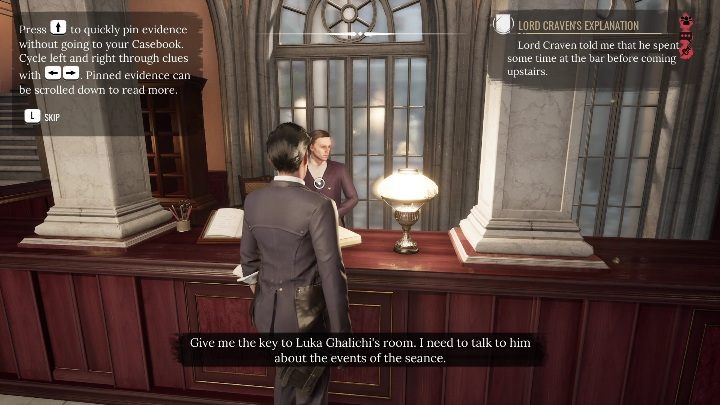 Po zbadaniu ciała oraz pokoju musicie udać się do Luki - Sherlock Holmes Chapter One: Duchy przeszłości, sprawa morderstwa - solucja - Sherlock Holmes Chapter One - poradnik do gry