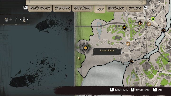 Zacznijmy od tego, że na mapie rzadko pokazują się punkty misji, do których macie dotrzeć - Sherlock Holmes Chapter One: Mapa - Sherlock Holmes Chapter One - poradnik do gry