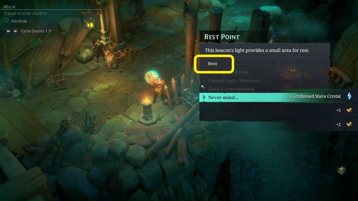 W trakcie przemierzania obszarów świata gry Ruined King: A League of Legends Story nie raz traficie na punkty odpoczynku, w których będziecie mogli zregenerować utracone punkty zdrowia i Manę, zjeść posiłek (jeśli posiadacie takie przedmioty w ekwipunku), a także przełączyć się pomiędzy postaciami - Ruined King: Eksploracja - Ruined King - poradnik do gry