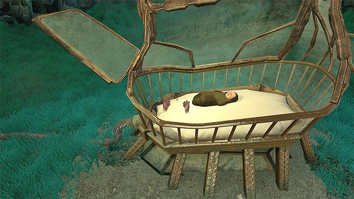 Musicie zacząć podążać za boginią, która doprowadzi główną bohaterkę do kosyłki, w której znajduje się jej córeczka Amari - Amnesia Rebirth: The Throne Room - 3 zakończenia - Amnesia Rebirth - poradnik do gry