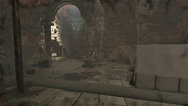 Dotrzecie do obozowiska i w okolicznych 3 namiotach do odnalezienia jest szereg sekretów - Amnesia Rebirth: The Portal Chamber (2 wizyta) - solucja, sekrety - Amnesia Rebirth - poradnik do gry