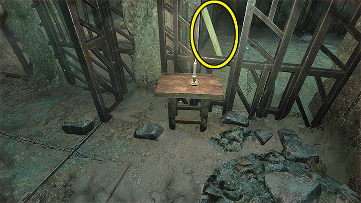 Powróćcie teraz na górę i do ciemnego przejścia, przed którym namalowana jest biała strzałka - Amnesia Rebirth: The Hunting Grounds - solucja, sekrety - Amnesia Rebirth - poradnik do gry