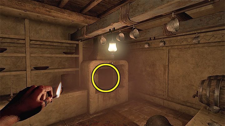 Jedno z bocznych prawych pomieszczeń na parterze to kuchnia - Amnesia Rebirth: The Fortress - solucja, sekrety - Amnesia Rebirth - poradnik do gry