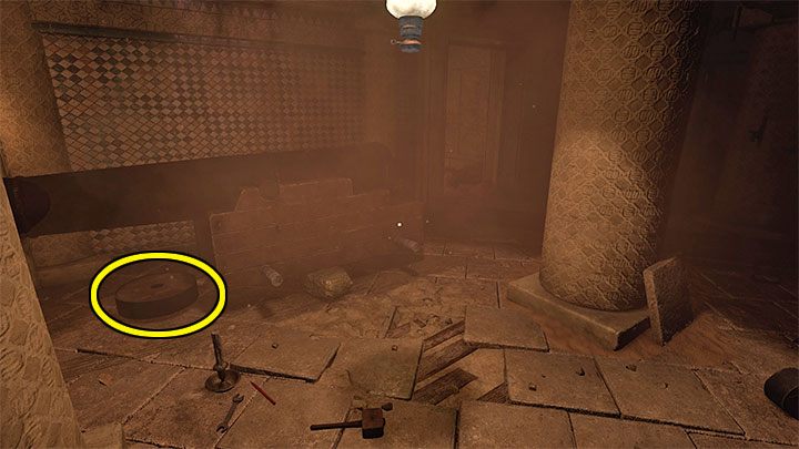 Nowa zagadka polega na zbudowaniu armaty po to żeby ją następnie przepchnąć w stronę osłabionej podłogi i uzyskać dostęp do sali z radiem - Amnesia Rebirth: The Fortress - solucja, sekrety - Amnesia Rebirth - poradnik do gry