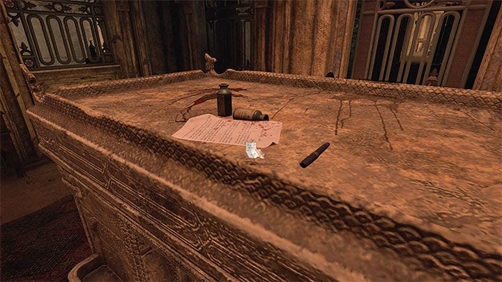 Na dużym sarkofagu za zwłokami z granatem znajdziecie notatkę - The Arsenal: Captains Final Note - Amnesia Rebirth: The Arsenal - solucja, sekrety - Amnesia Rebirth - poradnik do gry