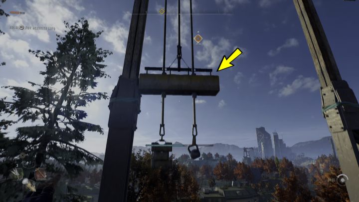 Wychylcie się do tyłu i poczekajcie, aż będziecie mogli wskoczyć na kolejny element - Dying Light 2: Wiatraki (Houndfield) - lista wszystkich - Dying Light 2 - poradnik do gry