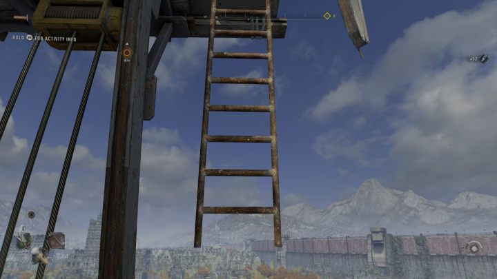 Drabina prowadząca na szczyt znajdować się będzie po lewej stronie - Dying Light 2: Wiatraki (Houndfield) - lista wszystkich - Dying Light 2 - poradnik do gry