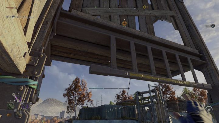 Wychylcie się w prawo i podskoczcie do metalowych elementów konstrukcji - Dying Light 2: Wiatraki (Houndfield) - lista wszystkich - Dying Light 2 - poradnik do gry