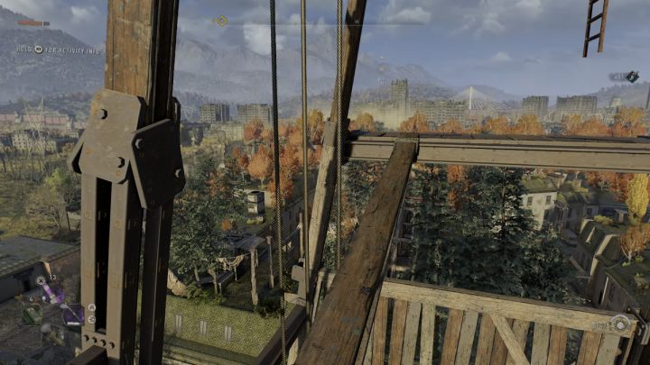 Na koniec przejdźcie ostrożnie po desce na przeciwną stronę i skorzystajcie z drabiny prowadzącej na szczyt - Dying Light 2: Wiatraki (Houndfield) - lista wszystkich - Dying Light 2 - poradnik do gry