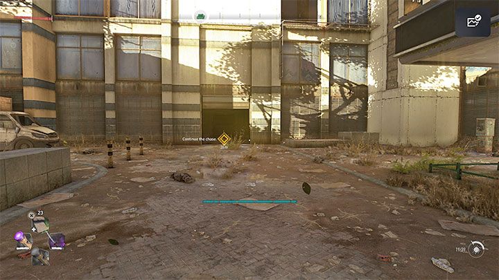 Pościg zakończy się w momencie gdy ścigana furgonetka wjedzie do garażu jednego z budynków - Dying Light 2: Przełom - solucja, opis przejścia - Dying Light 2 - poradnik do gry