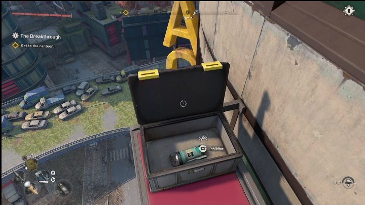 Skrzynię z tym inhibitorem znajdziecie podczas wspinaczki na budynek - Dying Light 2: Inhibitory (Downtown) - lista wszystkich - Dying Light 2 - poradnik do gry