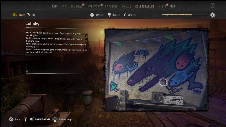 To jedno z nielicznych graffiti, które znajdziecie wewnątrz budynku - Dying Light 2: Graffiti (Horseshoe) - lista wszystkich - Dying Light 2 - poradnik do gry